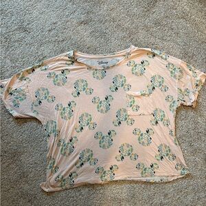 Disney Women's Light Pink Mickey Mouse Tee XL